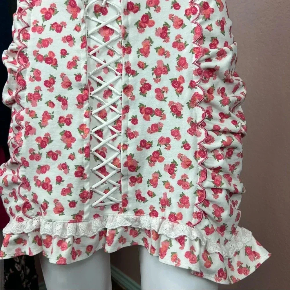 For Love & Lemons Baby Blooms Mini Skirt
